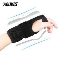 AOLIKES 1 Pcs Pergelangan Tangan Splints-Wrist Penopang Brace Arthritis Tendonitis Malam Tidur dengan Palm Cushion Pad Kanan Kiri tangan