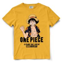 2023 new เสื้อยืดโอเวอร์ไซส์เสื้อยืดวันพีช One piece 857-YE-LUFFYL  XL  XXL