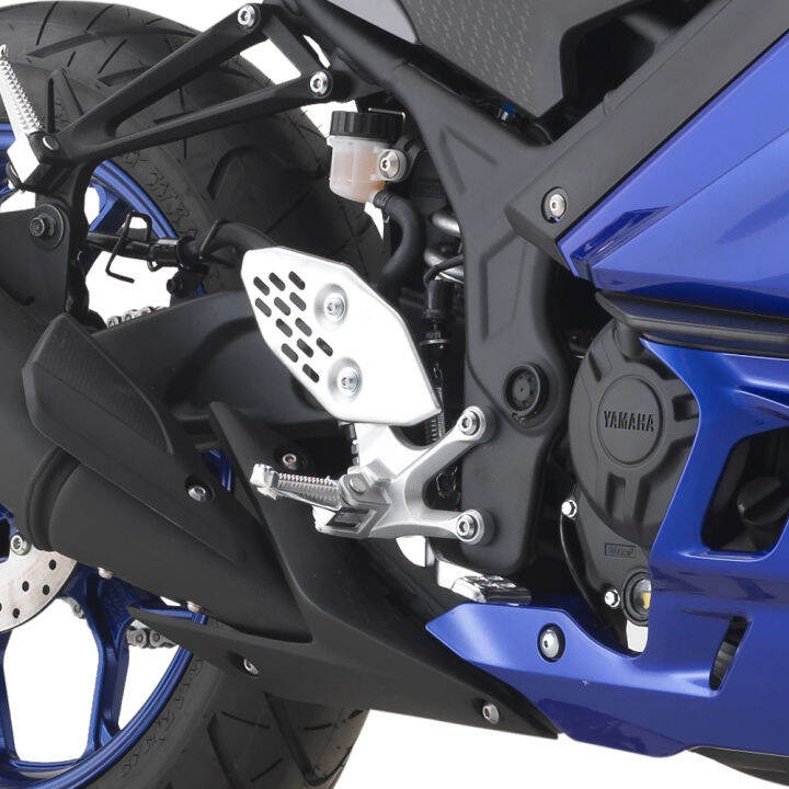 แป้นเหยียบที่รองเท้าหน้าที่พักเท้าสำหรับ-yzf-r25ยามาฮ่า-yzf-r3-mt-25-mt03-2016-2023อุปกรณ์เสริมรถจักรยานยนต์