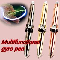 Fingertip Gyro Ballpoint Pen LED Metal Creative Multifunctional Decompression Pen Finger Gyro Rotating Decompression Artifact
