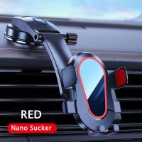 ZD-W2 Sucker Red Dashboard Car Phone Holder Cellphone Mount Stand 360 Rotation Air Vent GPS Bracket For Iphone 13 12 Samsung Phone Holders In Car