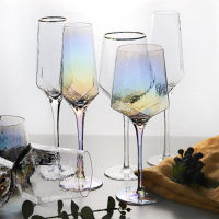 Wine Glasses Home Hammered Goblet Creative Glass Cups Red Wine Diamond Champagne Brandy Wedding Luxury Drinkware Glass Cups