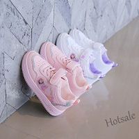 【hot sale】 ✽▥❡ C19 Girls Elsa Princess Sneakers Spring Autumn New Style Childrens Shoes Little White Frozen Big Kids Soft Sole Anti-Slip