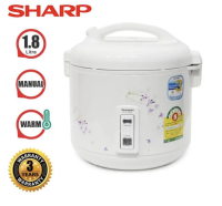 ส่งฟรี SHARP  รุ่น KS-18E หม้อหุงข้าวอุ่นทิพย์ ไม่เคลือบ 1.8 ลิตร  600 วัตต์ มอก. 1039-2547