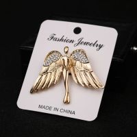 i Remiel Fashion Women 39;s and Men 39;s Crystal Angel Wings Brooch Pin for Coat Suit Shirt Collar Decoration Clothing amp; Accessories