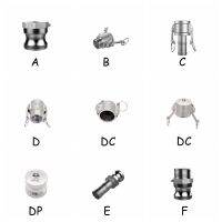 304 Stainless Steel Camlock Fitting A B C D E F DP DC Water Hose Pipe SS304 Quick Connector Release Coupling Plug End Cap Pipe Fittings Accessories