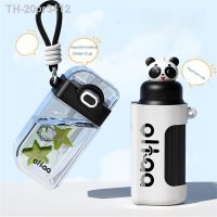 ◑♈♛ 20pr3412 Caneca térmica de aço inoxidável infantil Drink Cup com palha Children Kettle Garrafa vácuo isolamento Verão