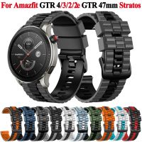 peroyeh 22mm Soft Silicone Strap For Amazfit GTR 4 / 3 Pro / 2e / GTR 47mm / For Amazfit Pace Stratos 2 3 Replacement Watchband Bracelet