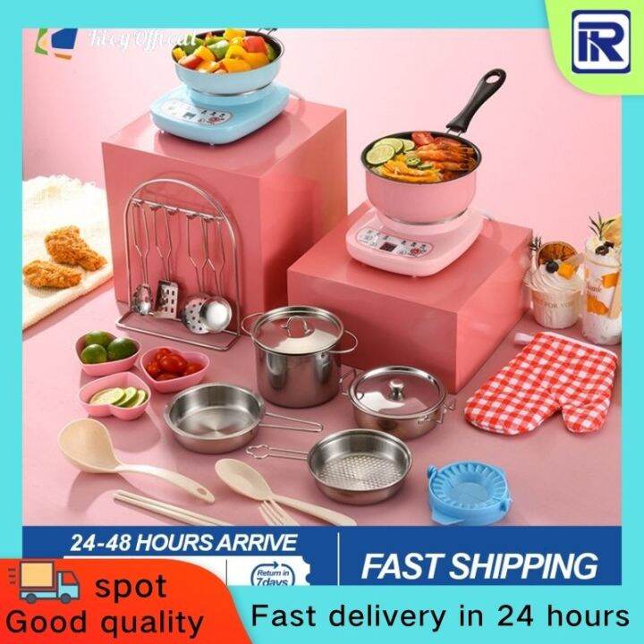 (COD) Real Mini Cooking Set For Kids Kitchen Set Toys for Kids Girls