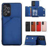 ✿✠ Luxury Magnetic Leather Back Case for Samsung Galaxy Note 20 S20 S21 S22 Plus Ultra FE M52 M32 M12 With Card Pocket Phone Case