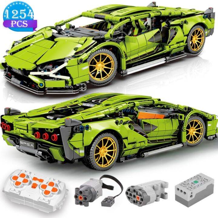 technical-building-blocks-racing-car-static-model-or-remote-control-electric-rc-car-version-optional-construction-toys-for-boys