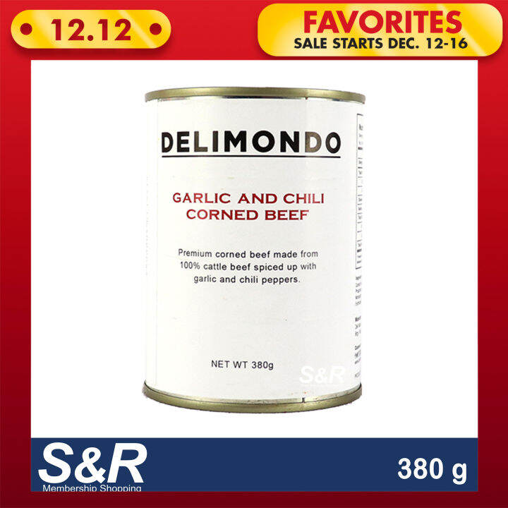 On Sale Delimondo Garlic and Chili Corned Beef 380g Lazada PH