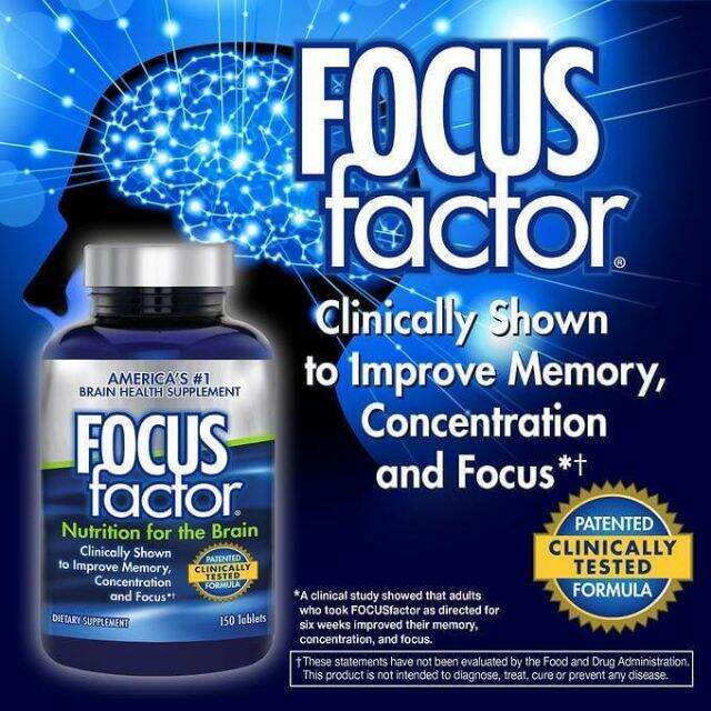 FOCUS FACTOR Nutrition for the Brain (New 180Tablets) ส่งเสริมเรื่อง ...