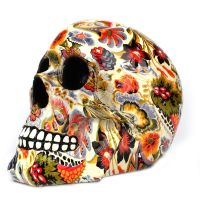 Colorful Resin Skull Statue Halloween Decoration Crafts Ornaments Modern Creative Personality Home Decor Sculpture