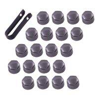 NEW 20Pcs/set 25mm Wheel Tire Lug Bolt Nut Caps Covers With 1 Removal Tool Fit For Audi A4 A5 S5 A6 S6 A7 A8 S8 RS4 RS6 Q3 Q5 Nails  Screws Fasteners