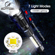 Outtobe Đèn Pin Đèn Pin Đèn Pin Đa Năng Đèn Pin Laser Đèn Pin Tập Trung