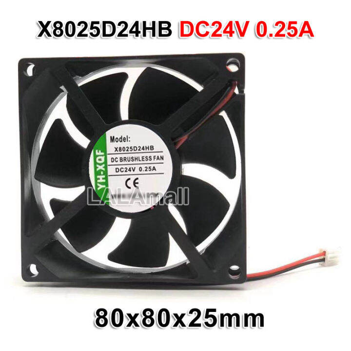 JZK Pack Of 2 80 X 80 X 25 Mm 2pin DC 12 V Small Fan With Cables 8025 - View #12