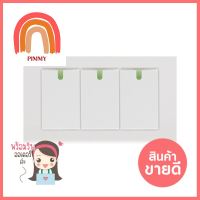 ชุดสวิตช์ 1 ทาง 3 ช่อง EVE 570047 สีขาว1 WAY SWITCH SET EVE 3 GANG 570047 WHITE **ทักแชทได้ค่ะ ยินดีบริการ**