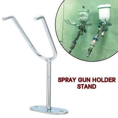 Air Spray Gun Holder Wall Mount Hook Booth Cup Gravity Feed Paint Spray Gun Frame Holder Stand Mount Fixed Bracket Paint Tools Accessories