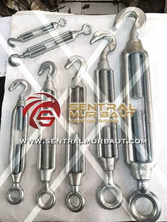 Jarum Keras/Span Skrup Turnbuckle M24 (1 ) Body Gemuk Hook & Eye