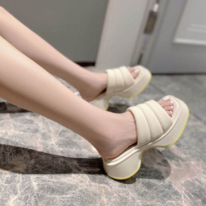 bing-xin-x-love-show-cool-slippers-women-in-the-summer-of-2022-the-new-senior-feeling-increased-joker-large-base-sponge-bottom-shoes