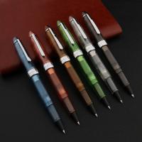 High Quality JINHAO 992 Fountain Pen Plastic Transparent COLOR Spinning Classic Calligraphy 0.38MM Fude Bending Pen Office  Pens