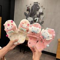 รองเท้าแตะ พื้นนิ่ม ลายการ์ตูน Sanrio mymelody Kuromi Cinnamon Pompom Purin GP2 ให้ความอบอุ่น เหมาะกับฤดูใบไม้ร่วง และฤดูหนาว