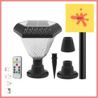 ไฟหัวเสา SOLAR EVE 598157 2 วัตต์ เดย์ไลท์/คูลไวท์/วอร์มไวท์ สีดำSOLAR POST MOUNTED LAMP EVE 598157 2W DAYLIGHT/COOL WHITE/WARM WHITE BLACK **ลดราคาจัดหนัก **