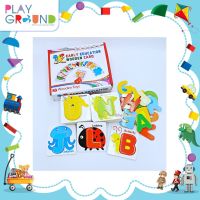 ??โปรสุดเดือด Playground บัตรคำไม้จิ๊กซอร์ A-Z พร้อมคำศัพท์ Early Education wooden card ของเล่นไม้สอนคำศัพท์ ฝึกทักษะ ราคาถูก?? จิ๊กซอว์ จิ๊กซอว์เด็ก จิ๊กซอว์เด็ก จิ๊กซอของเล่นเสริม  ของเล่น ของเล่นเสริมพัฒนาการ