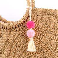 1Pc  Handmade Ball Tel Keychain for Women Bag Hanging Drop Keyring Jewlery Accessories  E2502