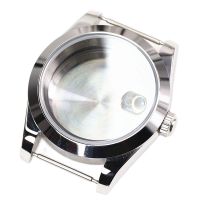 36Mm Oyster Perpetual Sapphire Glass With Magnifying Glass Steel Case For Seiko Nh35a Nh36 Movement Skx007 Watch Mod Accessories