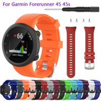 ◈✗✳ Silikonowy pasek do zegarka do Garmin Forerunner 45 S wymienny pasek do zegarka Garmin Forerunner 45 inteligentna bransoletka do zegarka akcesoria