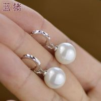 Genuine S925 Silver Pearl Earrings Pearl Earrings Short Pearl Earrings Earstuds Anti Allergic Earrings NOAQ NOAQ