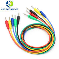 TL136 5Pcs Multimeter Pen Extension Test Line With 4Mm Banana Plug,14 AWG Ultra Soft Silicone Cable,Five Color