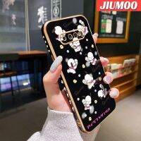 JIUMOO เคสปลอกสำหรับ Samsung S10บวก S9ลายการ์ตูนน่ารัก,เคสโทรศัพท์บางดีไซน์ใหม่หรูหราบางดีไซน์ขอบกันกระแทกคลุมทั้งหมดป้องกันเลนส์กล้องเคสนิ่ม