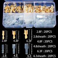 ปลอกสายไฟหุ้มหุ้มฉนวนกล่องขั้วต่อ2.8/4.8/6.3มม. สำหรับปลั๊กขดลวดขั้วต่อสปริงทั่วไปขั้วต่อแบบเร็ว