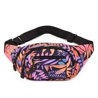 Printed Leaves Waist Bag For Men Women Fashion Casual Mens Belt Bags Pouch Travel Female Banana Packs Kid Fanny Pack