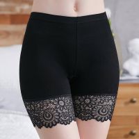 Sinstrong Sexy Lace Safety Shorts Women High Waist Seamless Cotton Boyshorts Panties Female Spandex Slimming Shorts Boxers For Ladies