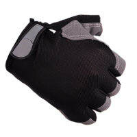 【Ready Stock】Unisex Breathable Anti-Slip Outdoor Bike Bicycle Cycling Half Finger Gloves