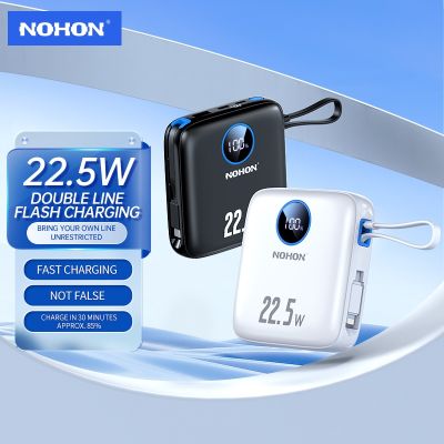 NOHON Power Bank Fast Charging Portable Charger For iPhone 14 13 Mini Xiaomi 12 Pro Huawei Ultra External Battery Mini Powerbank ( HOT SELL) tzbkx996