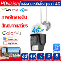 กล้องวงจรปิดใส่ซิมเน็ต 4G 4K กล้องวงจรปิดไร้สาย PTZ 4G IP Camera กลางแจ้ง กันน้ำ คืนวิสัยทัศน์ ดูผ่านมือถือ พร้อมส่ง