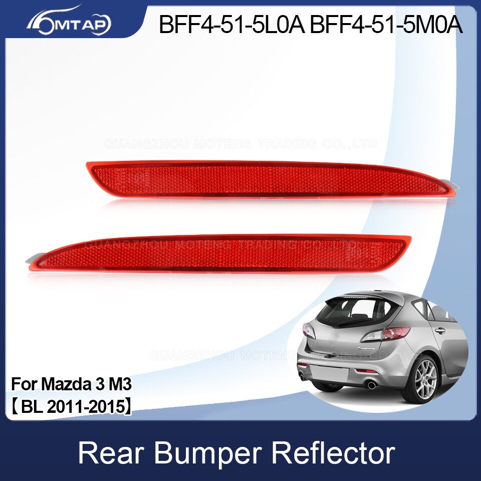 MTAP Car Styling Left Right Rear Bumper Fog Light Fog Lamp Reflector For Mazda 3 M3 Sedan Hatchback 2011 2012 2013 2014 2015