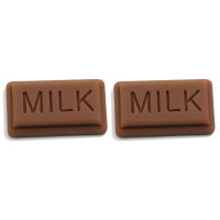 50100pc Kawaii Miniature Dollhouse Milk Chocolate Resin Flatback Flat Back Cabochon DIY Resin Craft Decoration Food Wedding