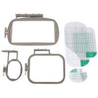 3PCS Embroidery Hoop Frame Set for Brother PE-500 PE-400D HE-240 LB-6700 -Is 955 950D 500D,3In1-A Sewing Machine