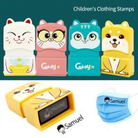 ❏∈△ Customized Name Stamp Paints Personal Student Child Baby Engraved Waterproof Non-fading Kindergarten Cartoon Clothing Name Seal