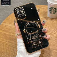 AnDyH 2022 New Design For Infinix Note 8i X683 Case Luxury 3D Stereo Stand Bracket Astronaut Fashion Cute Soft Case