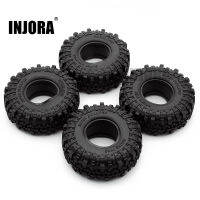 4PCS 1.9" Rubber Tyre Wheel Tires for 1:10 RC Rock Crawler Axial SCX10 90046 AXI03007 Tamiya CC01 D90 D110