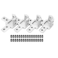 4-Pack 3030 Series 3-Way End Corner Bracket Connector With Screws For Standard 8Mm T Slot Aluminum Extrusion Profile Hand Tool Parts Accessories