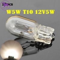 SADSAF สีขาวอบอุ่น T10 W5W 194 168 12V หลอดฮาโลเจน โคมไฟกว้าง ไฟส่องป้ายทะเบียน ไฟสัญญาณ