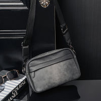 Fashion Shoulder Bag Men Korean Style Mens Crossbody Bag Casual Square Crossbody Bags for Men Messenger Bag PU Leather Handbags